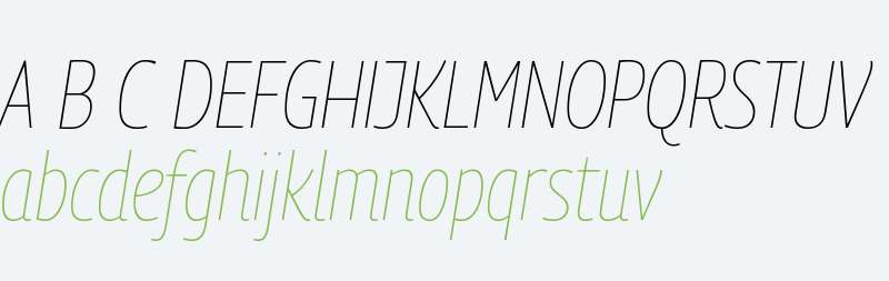 Georama Semi Condensed Thin Italic