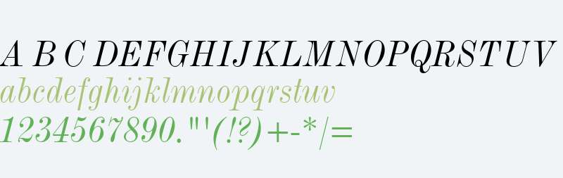 Modern MT W04 Condensed Italic