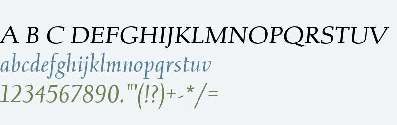 Albertan W01 Book Italic