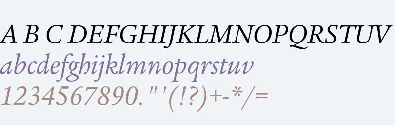 ITC Legacy Serif Std Book Italic