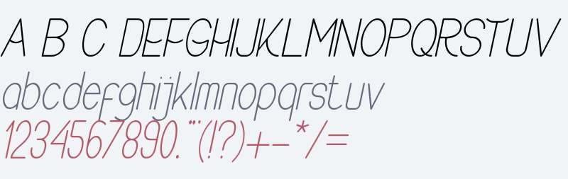 Buon Umore Thin Italic