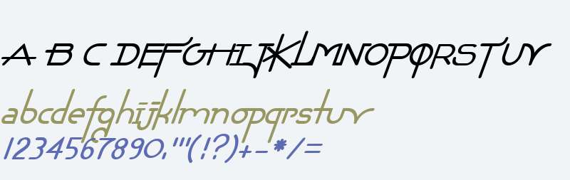 Chaman W00 Bold Italic