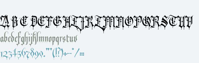 Revolver Blackletter