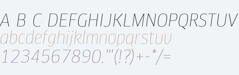 ClanWeb W03 NarrThinItalic