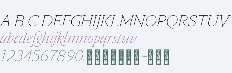 Nocturne Serif Test Thin Italic