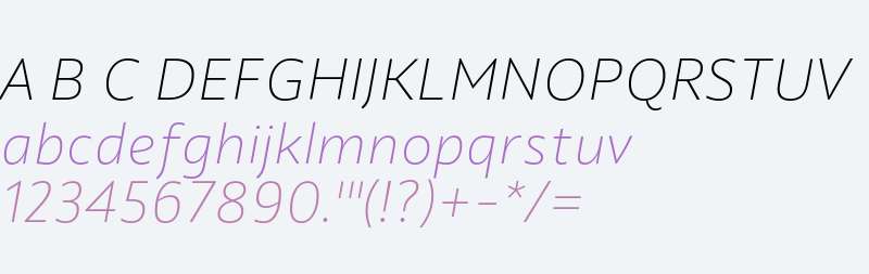 Quat UltraLightItalic