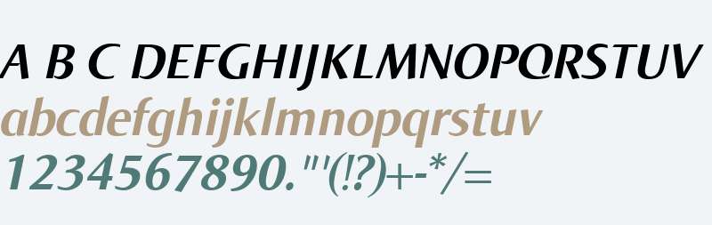 Norma W01 BoldItalic