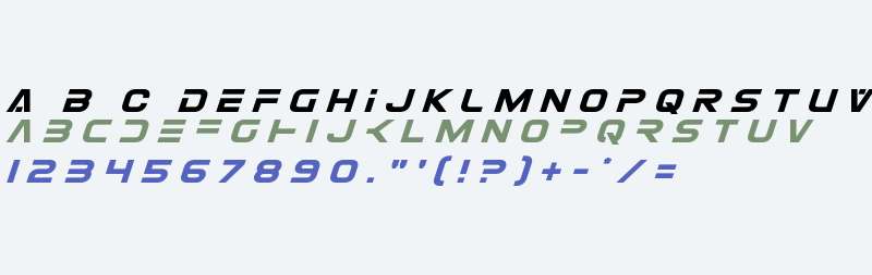 Eurofighter Title Italic