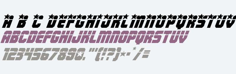 Army Rangers Laser Italic
