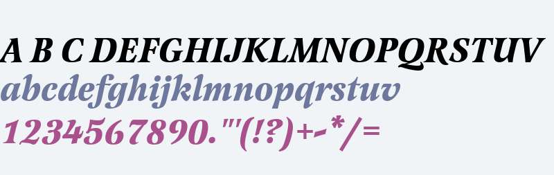 Latienne W01 Bold Italic