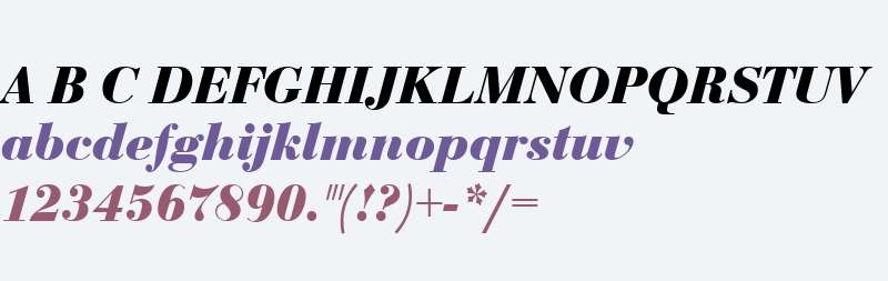 BodoniNo1URWT Bold Italic
