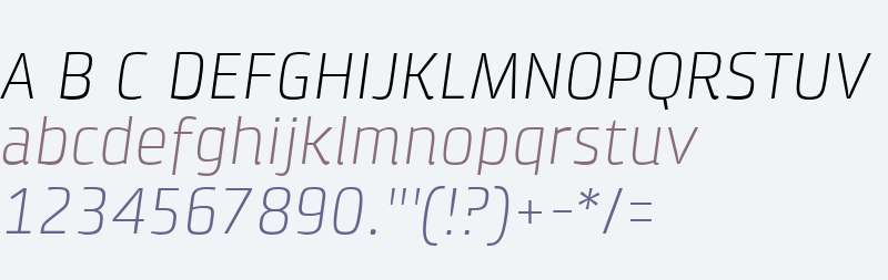 Klint W04 Light Italic