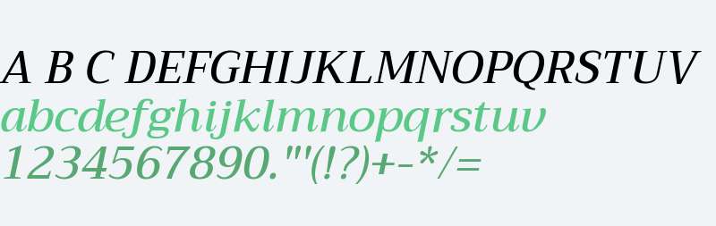 Trirong Medium Italic