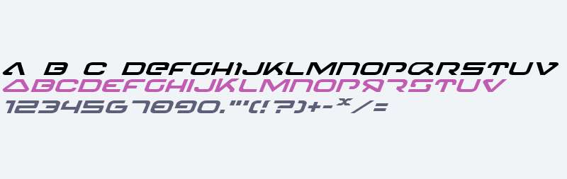 4114 Blaster Expanded Italic