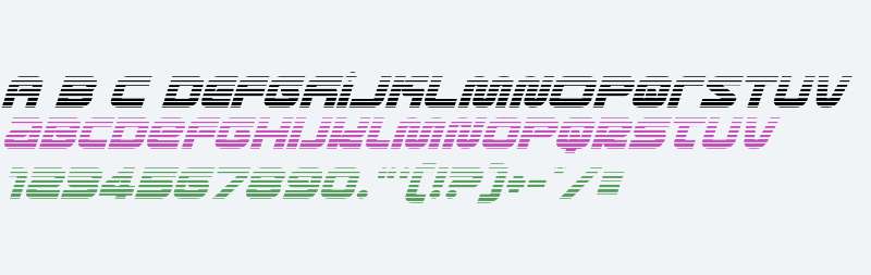 Metronauts Gradient Italic