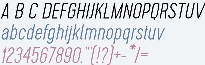 Cervo W01 Thin Italic