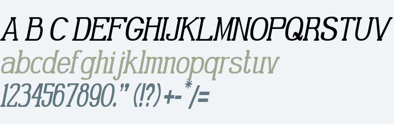 Gabriel Serif Condensed Italic