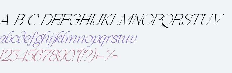 Beautiful Comethrue Thin Condensed