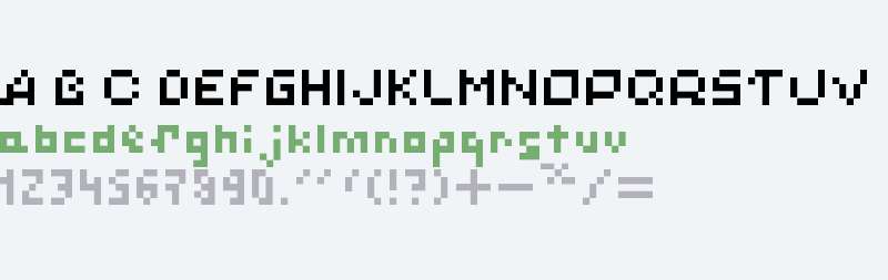 Simple Pixels (Latin + Cyrillic + Katakana) Regular