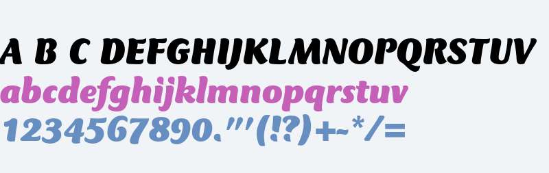 Club Type Mercurius Black Italic