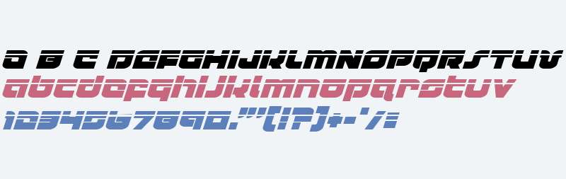 Cobalt Corsair Laser Italic