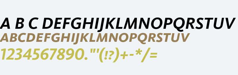 Kievit Bold Italic SC