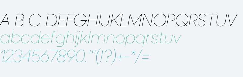 Duplet Rounded Thin Italic