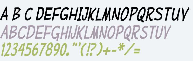 Mufferaw W00 Condensed Italic