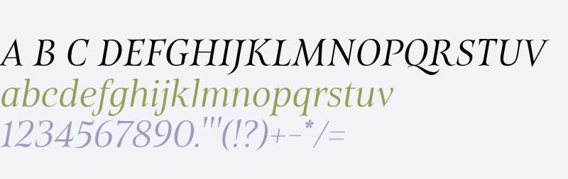 Belda Extra Book Italic