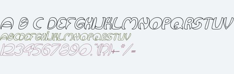 Qurve Hollow Italic