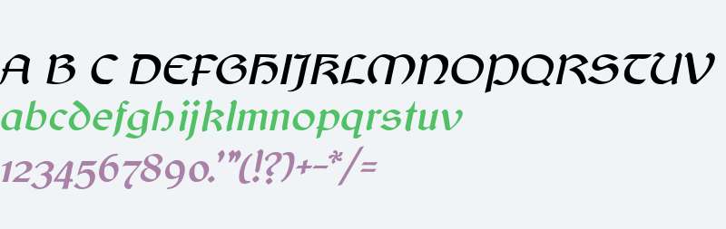 Balgruf Italic