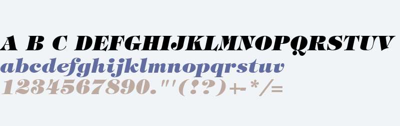 ITC Tiffany W01 Heavy Italic