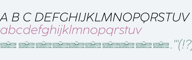 CocoSharp Trial Light Italic