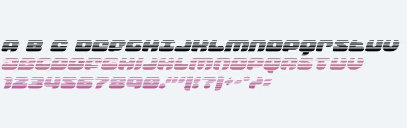 Groovy Smoothie Gradient Italic