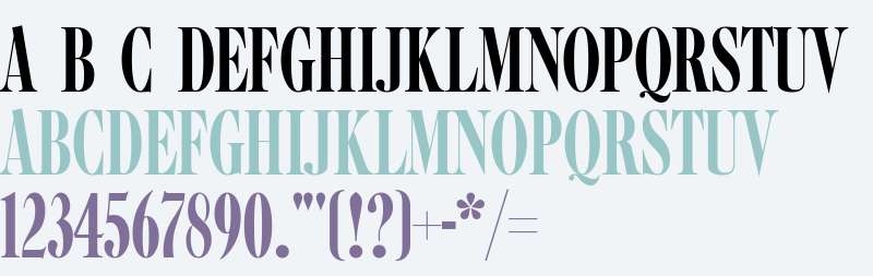 URW Caslon Graphique Compressed