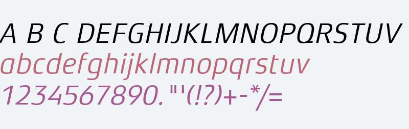 Xenois Sans W04 Italic