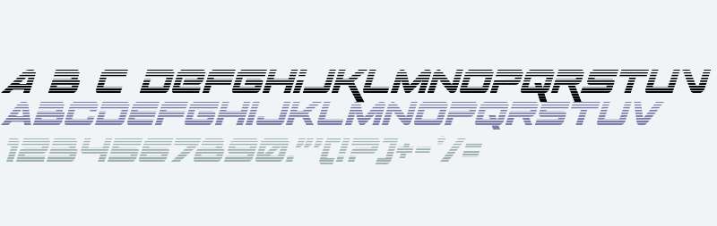 Space Ranger Gradient Italic