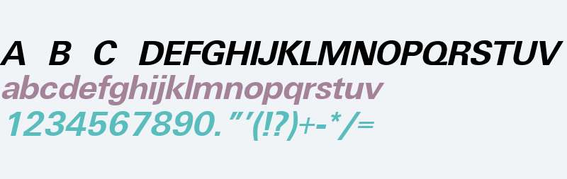 Universal Bold Italic