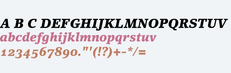 LinoLetter Black Italic Oldstyle Figures