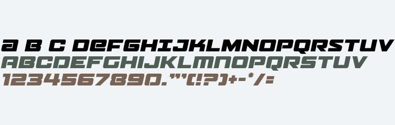 Power Broker Spaced Italic