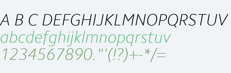 Camphor W04 Thin Italic