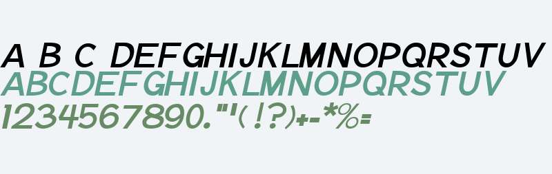 Notation Italic JL