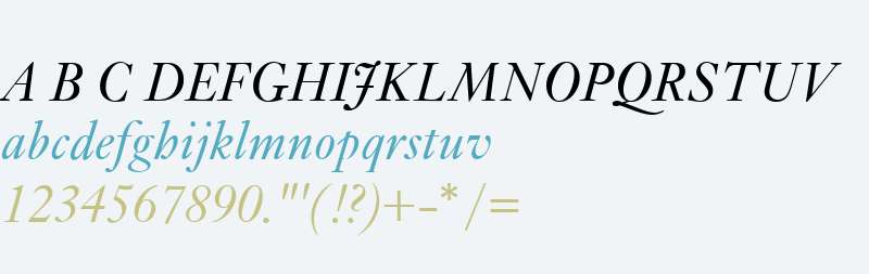 KisClassico W00 Italic