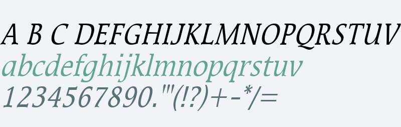 Mirror Condensed Italic