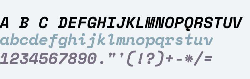 Space Mono Bold Italic