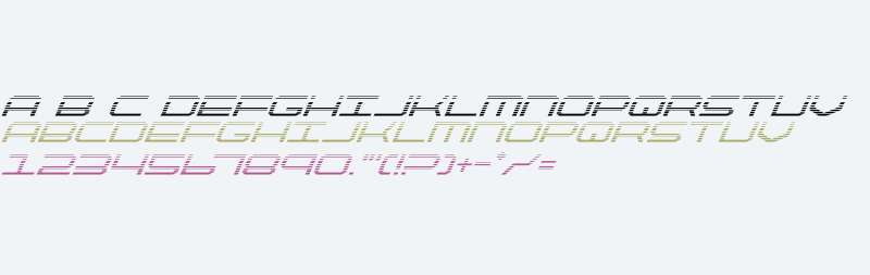 QuickTech Gradient Italic