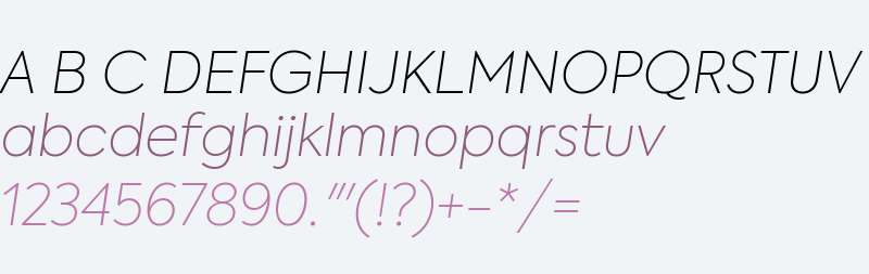 Axiforma Thin Italic