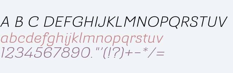 Barcis W01 Ext Book Italic