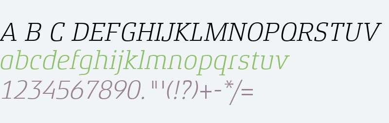 Xenois Slab W04 Light Italic