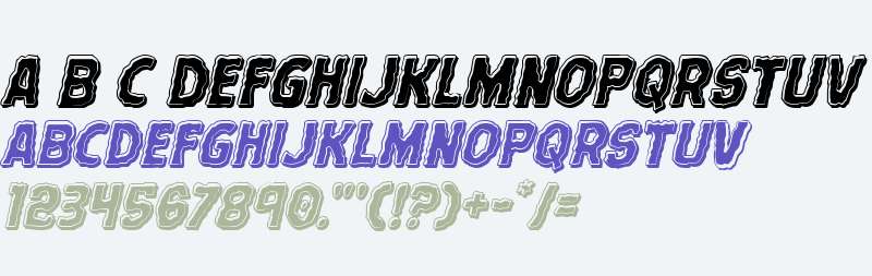 Terror Babble Bevel Italic
